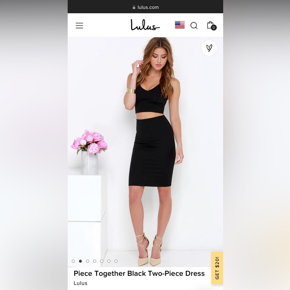 Perfect little black two piece!